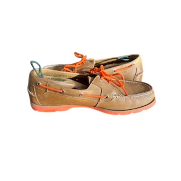 Sperry Top-Siders Men\'s sz 11.5M Cognac/Orange Boat Shoes